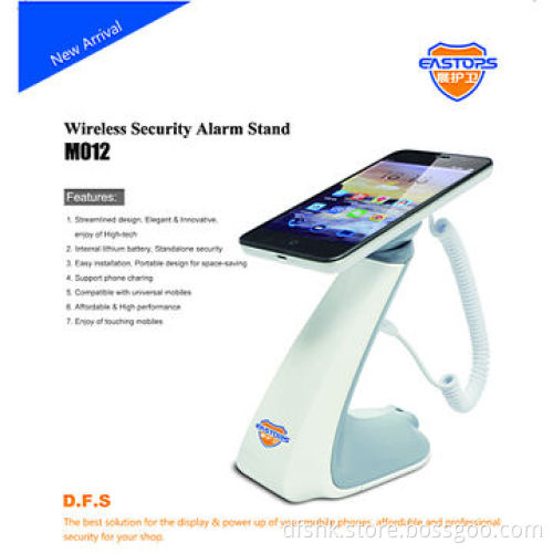 anti-shoplifting retail mobile display stands with alarm and charging function